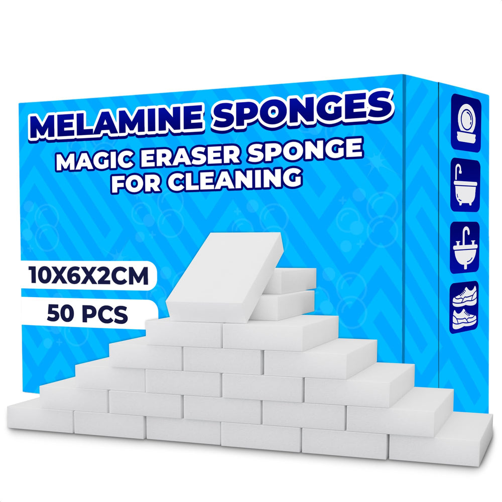 Melamine Cleaning Sponges 50 Pack, 10 x 6 x 2 cm