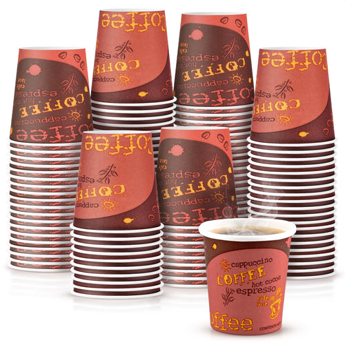 3 Oz Brown Paper Espresso Cups, 200 Pack