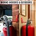 Fire Extinguisher Wall Brackets, 20 Lb Steel, Red, 8 Pack