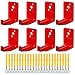 Fire Extinguisher Wall Brackets, 20 Lb Steel, Red, 8 Pack