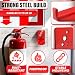 Fire Extinguisher Wall Brackets, 20 Lb Steel, Red, 8 Pack