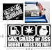 Gas Grass or Ass Vinyl Car Decal, 9 x 5.5 Inch