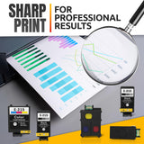 215 Replacement Ink Cartridges, 5 Pack: 3 Black, 2 Tri-Color