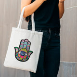 Sequin Hamsa Hand Iron-On Patch with Evil Eye, 9.5 x 7.9 Inch