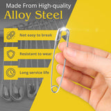 Extra Large 3 Inch Safety Pins, 30 Pack Stainless Steel