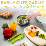 Garlic Slicer and Press Combo, Stainless Steel Blades