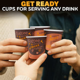 3 Oz Brown Paper Espresso Cups, 200 Pack