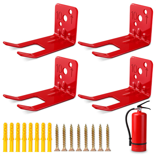 Fire Extinguisher Wall Hooks for 2.5-5 Lb Units, 4 Pack