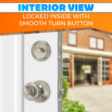 Mobile Home Entry Knob and Deadbolt Lock Set, 2 Pack
