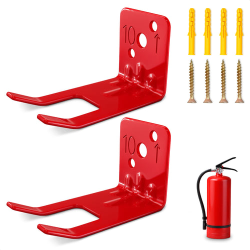 Fire Extinguisher Wall Hooks for 2.5-5 Lb Units, 2 Pack