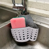 Over-Faucet Silicone Sponge Holder, Adjustable Sink Caddy