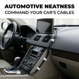 Adhesive Cable Clips 100 Pack, White Cord Holders