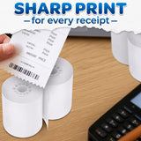 Thermal Calculator Paper, 3 Rolls, 2 1/4 In Wide x 85 Ft