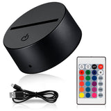 16-Color LED Display Base for Acrylic Inserts, USB or Battery