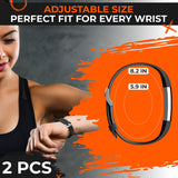 Silicone Bands for ID115Plus HR, 2 Pack Black