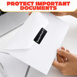 Tamper Proof Stickers 250 Pack, 1 x 3 Inch Black