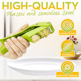 Garlic Slicer and Press Combo, Stainless Steel Blades