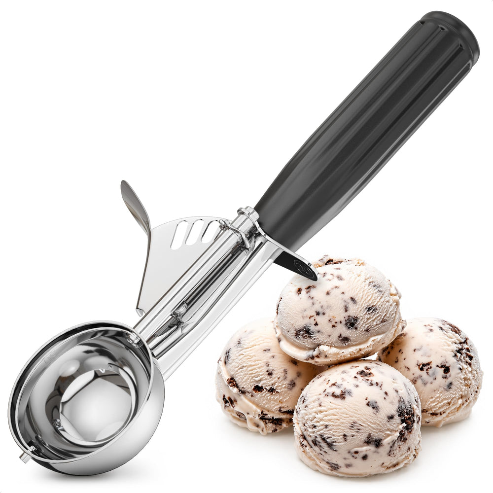 #40 Mini Portion Scoop, 0.8 oz Stainless Steel with Trigger
