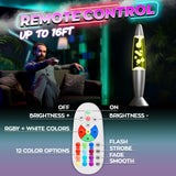 13.5 Inch LED Liquid Motion Lamp, 17 Colors, Remote