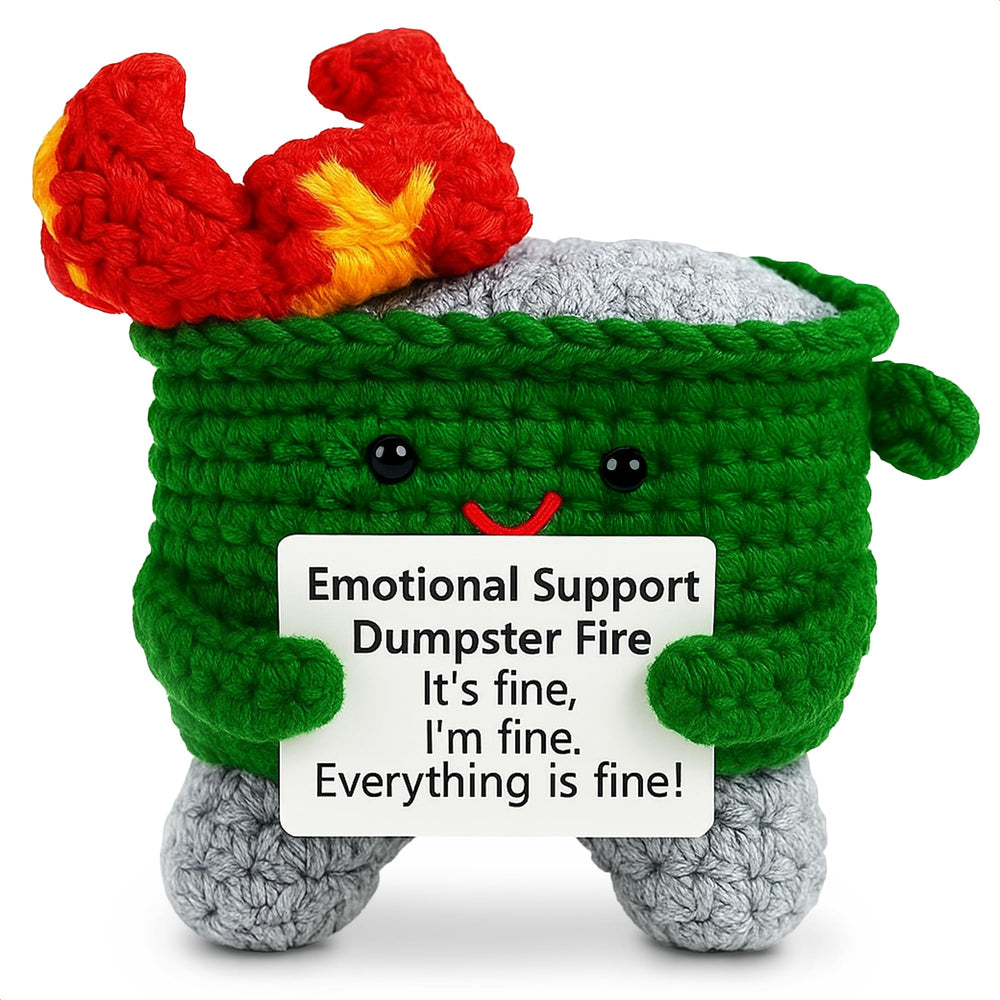 Handcrafted Crochet Support Figure with Message Card
