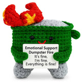 Handcrafted Crochet Support Figure with Message Card