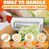 Dual Blade Cabbage Shredder, 11.8 Inch Stainless Steel