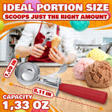 #24 Stainless Steel Cookie and Ice Cream Scoop, 1.33 oz