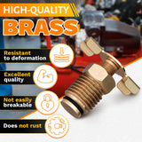 Brass Petcock Drain Valve for Air Compressors, 1/4 NPT Male