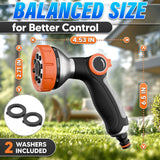 Hose Nozzle Car Wash Sprayer with 3.5 oz Foam Control Tank, Orange