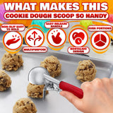 #24 Stainless Steel Cookie and Ice Cream Scoop, 1.33 oz