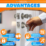 Mobile Home Entry Knob and Deadbolt Lock Set, 2 Pack