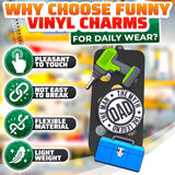 Dad-Themed PVC Shoe Charms, 16 Piece Set for Clogs and Bands