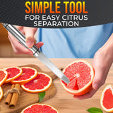 Curved Double Serrated Grapefruit Knife, Stainless Steel