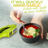 Garlic Slicer and Press Combo, Stainless Steel Blades