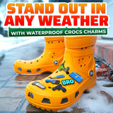 Dad-Themed PVC Shoe Charms, 16 Piece Set for Clogs and Bands