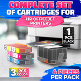 910XL Ink Combo Pack, Black Plus Cyan, Magenta and Yellow