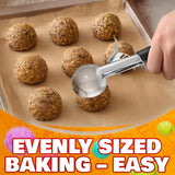 #40 Mini Portion Scoop, 0.8 oz Stainless Steel with Trigger