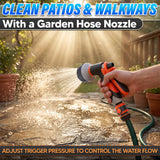 8-Pattern Heavy Duty Garden Hose Nozzle, 3/4 Inch