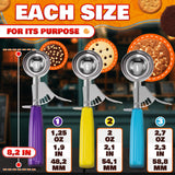 Cookie Scoop Set of 3 with Trigger, Sizes #16, #20, #30