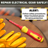 Insulated Screwdriver Set with 14 Interchangeable Tips