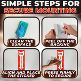 Fire Extinguisher Arrow Stickers 24 Pack, 11.8 x 4 Inch Vinyl