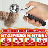 #40 Mini Portion Scoop, 0.8 oz Stainless Steel with Trigger