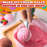 2.67 Oz Trigger Ice Cream Scoop, #12 Stainless Steel