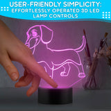 16-Color LED Display Base for Acrylic Inserts, USB or Battery