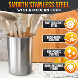 Stainless Steel Utensil Holders, 5.5 x 3.35 In, Set of 3