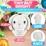 Handcrafted Crochet Bunny Plush with Message Card