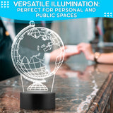 16-Color LED Display Base for Acrylic Inserts, USB or Battery