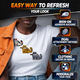 8 Pcs Embroidered Cat Iron-On Patches, 2.52 x 1.76 In