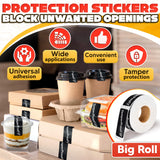 Tamper Proof Stickers 250 Pack, 1 x 3 Inch Black