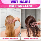 Pink Vented Detangling Brush for Blow Drying and Wigs